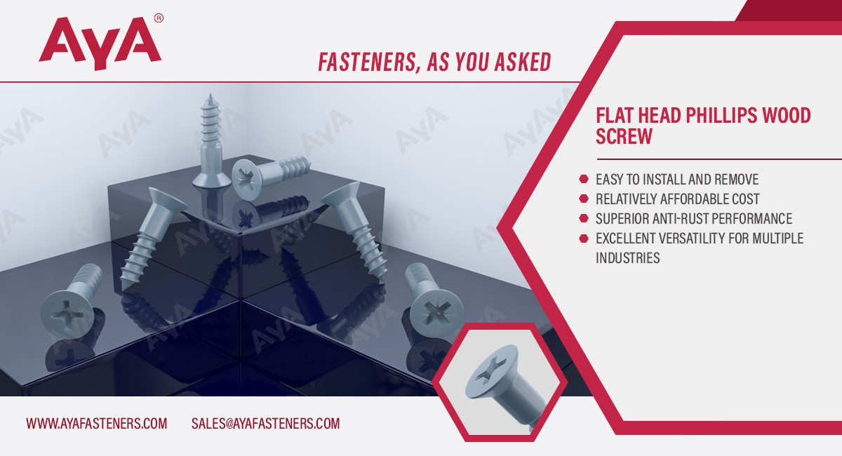 Flat Head Phillips Wood Screw advantages