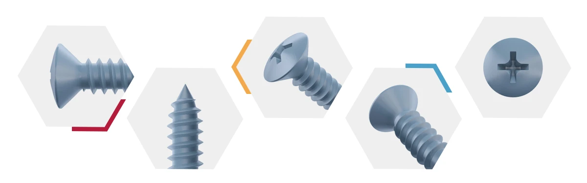 Raised Head Countersunk Screws details